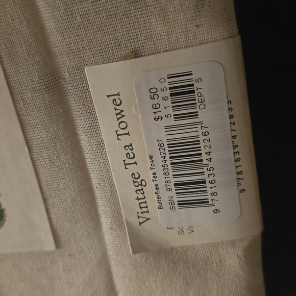 ❤️BUY 2 GET 1 FREE Cavallini & Co. Vintage Butterfly Butterflies Tea Towel - Picture 7 of 10